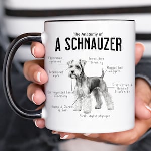 Schnauzer Mug Gift Idea For Dog Lovers Gift For Schnauzer Dog Owner Gift Idea For Dog Lovers Cute Dog Coffee Mug Schnauzer Dog Coffee Mug