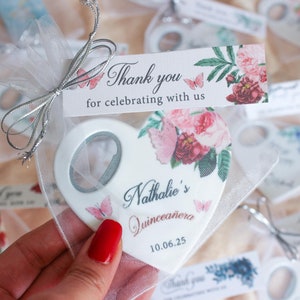 Personalized Quinceañera & Sweet 16 Magnet Bottle Opener - Custom Keepsake Favor for Guests