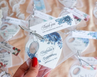 Personalized Quinceañera Favors: Heart Magnet Bottle Opener