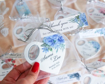 Personalized Heart Magnet Bottle Opener: Wedding Party Favors