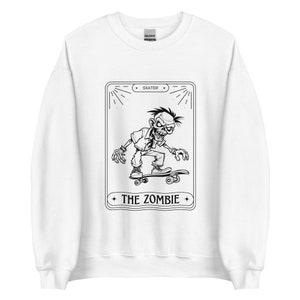 Unisex Tarot Card Zombie Halloween Sweatshirt