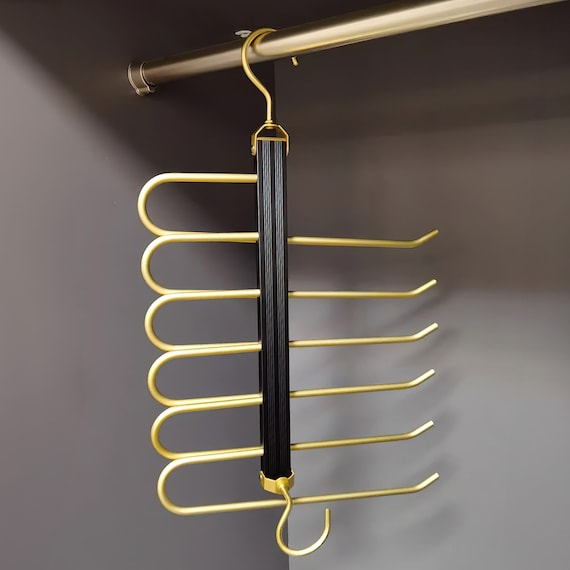 5/10 pezzi, grucce per pantaloni in metallo premium, organizer per vesti, portapantaloni durevole in alluminio spaziale per clip per abi gonna  15