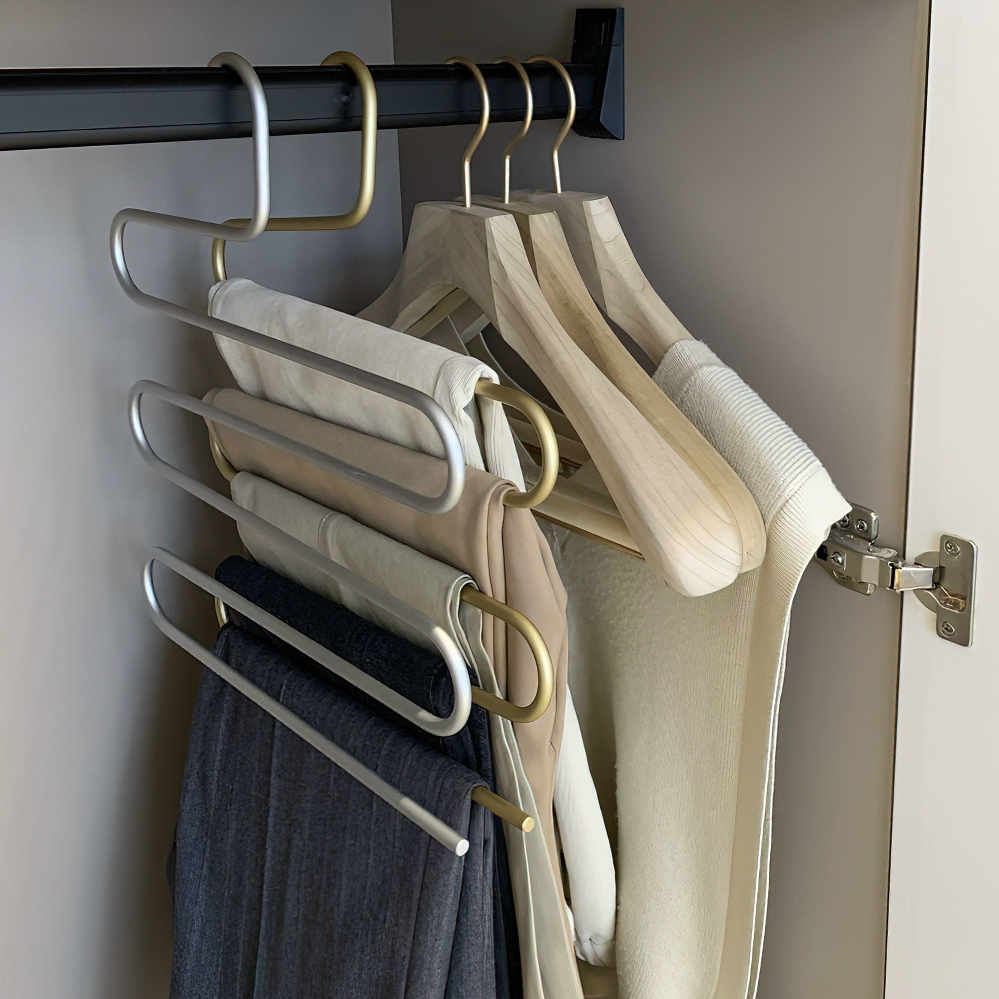 Pack Multi Functional Pants Rack Review Rebrilliant Foldable