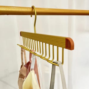 Metal Tank Top Hanger,Aluminium Bra Hanger for Closet, Closet Organizer for Tank Top, Cami, Tie etc.