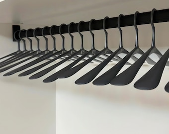 Aluminium Clothes Hangers ,Smooth Matte Metal Coat Hangers , Wardrobe Space Saver Clothing Storage Hanger