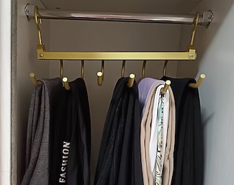 Aluminum Pants Hangers, Metal Closet Organizer,Anti-Slip Organizers for Pants Jeans Skirts Scarf Legging