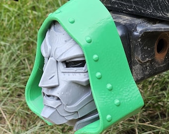 Doctor Doom Trailer Hitch Cover | Fits 2 Inch Receiver | 3D Printed Comic Book / Super Villain Truck Accessory