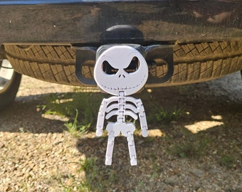 Couvercle d'attelage de récepteur Skeleton (Jack Skellington) (2 po.)