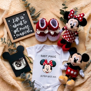 Ogłoszenie o ciąży Myszki Miki i Myszki Minnie, Ogłoszenie o dziecku Myszki Miki i Myszki Minnie, Cyfrowe ogłoszenie o ciąży