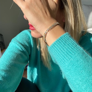 Xuping Zircon bracelet, Gold plated bracelet, Gift for women, handmade bracelet,stainless stell