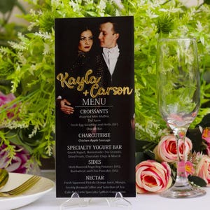 Karta menu akrylowa, menu weselne, karta menu weselnego akrylowa, karta weselna akrylowa, menu złote, menu srebrne, menu czarne, menu mrożone