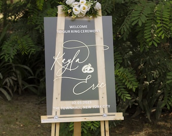 Wedding Welcome Sign,  Frosted Acrylic Welcome Sign, Wedding Signage, Acrylic Wedding Sign, 3D Welcome Sign, Custom Wedding Sign