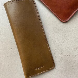 Leather Eyeglass Case Microfiber Lined Sunglasses Cover Reading Glasses Sleeve Eyewear Soft Case Sunglasses Case Glasses Case Made in USA image 7