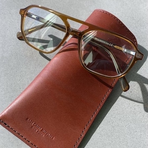 Leren brillenkoker Microvezel gevoerde zonnebrilhoes Leesbrillenhoes Brillenhoes Zachte brillenkoker Zonnebrillenkoker Brillenkoker Made in USA