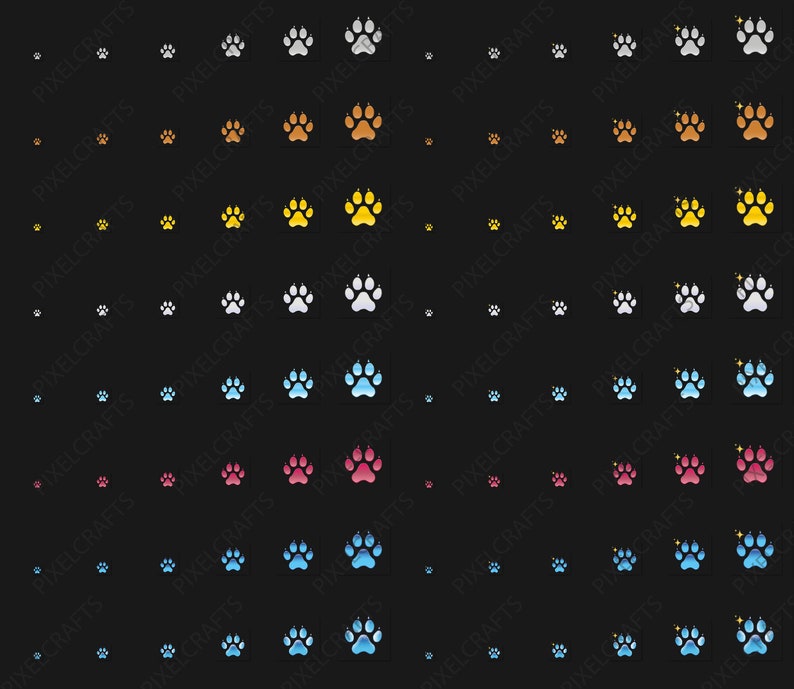 Twitch Dog Paw Badges, Emotes, SVG Vector, PNG, Sreamer, Streaming ...