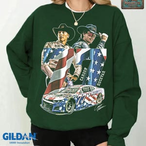 Carson Hocevar Comfort Colors Shirt, NASCAR Cup Series Graphic Tee, Number 77 Race Car T-Shirt, Vintage Motorsports Fan Gift Tee image 15