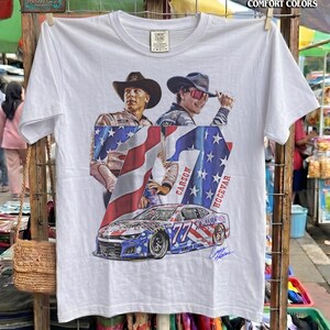 Carson Hocevar Comfort Colors Shirt, NASCAR Cup Series Graphic Tee, Number 77 Race Car T-Shirt, Vintage Motorsports Fan Gift Tee image 3