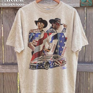 Carson Hocevar Comfort Colors Shirt, NASCAR Cup Series Graphic Tee, Number 77 Race Car T-Shirt, Vintage Motorsports Fan Gift Tee image 9