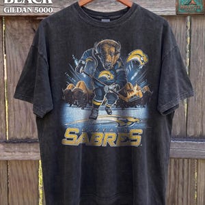 Vintage Buffalo Sabres shirt, Hockey Graphic Crewneck, Navy Blue Sabres Fan Apparel, Retro Hockey Shirt, Buffalo Sports Gift image 9