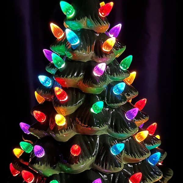 Ceramic Christmas Tree LED Lighting Upgrade