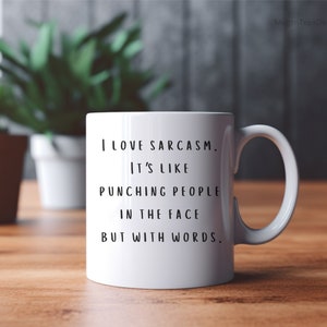 Sacarstic Coffee Mug cup, Awkward Foul Mouthed Coffee Mug, Coffee Mug, Coffee Cup, Gift Mug, Office Mug, Ceramic Mug, Personalized Mug