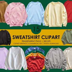 15 sudaderas, sudaderas con capucha PNG, sudaderas realistas, moda, ropa informal PNG, gráficos de ropa, maquetas de ropa