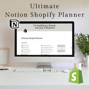 Shopilly Planner Notion Template: E-Handel Business Dashboard (Digitaler Download)