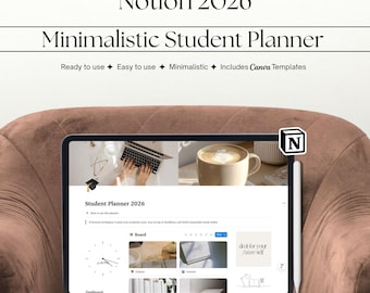 2026 Student Planner - Notion Template - Free Canva Templates