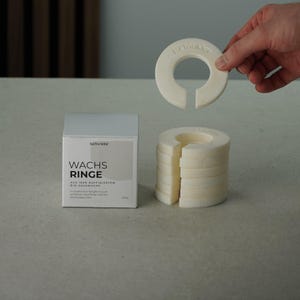 Anneaux de cire de soja biologique, recharge de cire pour feu de table, recharge de bougie en cire de soja, faible teneur en suie, stockage de cire, bougie d'extérieur, fait main, durable