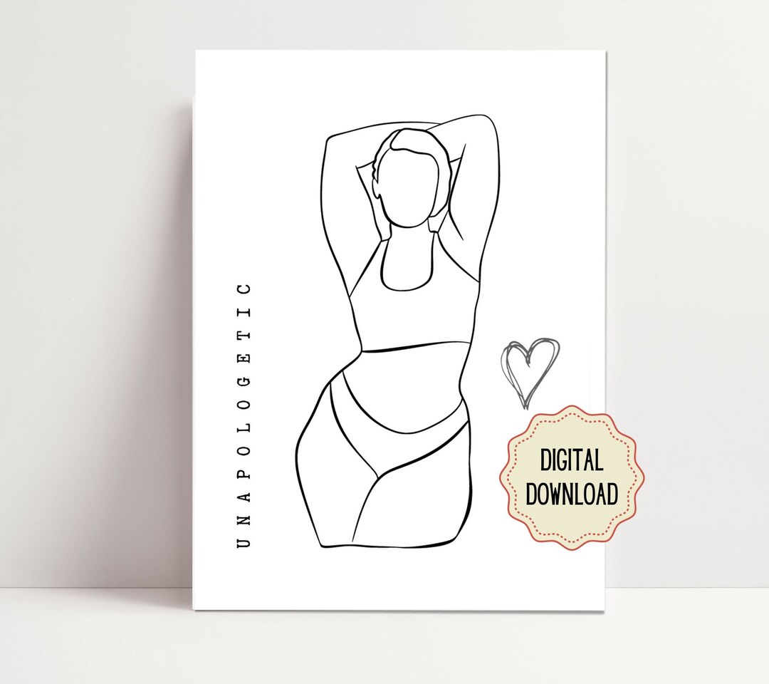 Printable Wall Art, Body Positivity Art, Diversity Art, Women ...