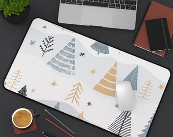 Tapis de bureau Winter Wonderland, décoration de bureau confortable, cadeau de Noël, accessoire élégant pour poste de travail, organiseur de bureau pour les fêtes