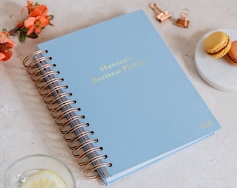 Dated Weekly Planner - Light Blue | you DECIDE when to START | organiser | gift for her | monthly, weekly planner | Personalised Planner