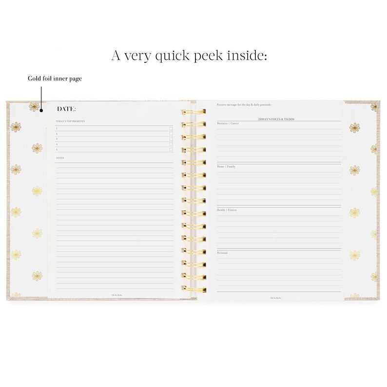 Work/Life Notebook task lists priorities to dos personalised notebook daily planner work to dos image 2