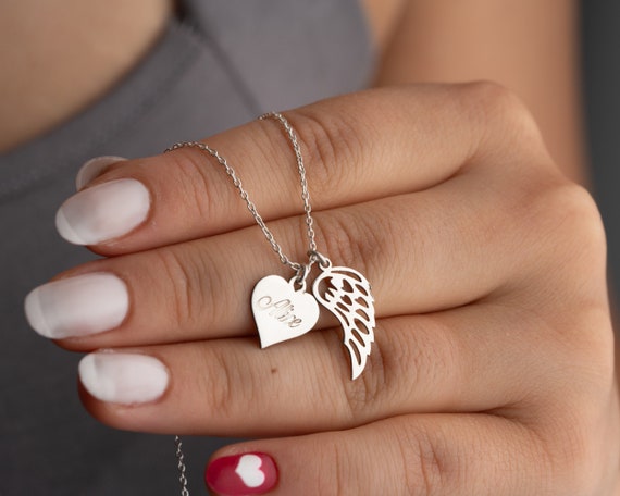 Engraved Name Guardian Angel Remembrance Charm Engraved Name Guardian Angel Remembrance Charm
