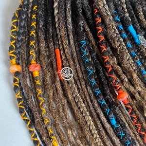Double ended dreadlocks/Thin dreadlocks/DE, SE dreads/synthetic dreadlocks/Ombre dreads