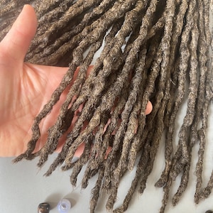 Synthetic dreadlocks look like natural dreads, double ended,  dreads hair extensions, double ended DE