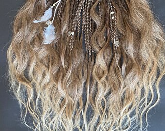 Dreadlocks like your hair. Synthetic dreadlocks. Curly synthetic dreads extensions. De loose wave dreadlocks .