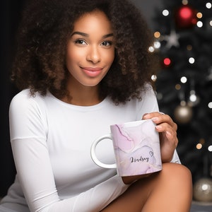 Tasse personnalisée avec prénom, Mug personnalisé, Tasse à café, Tasse Fête des mères, Cadeau Maman, Cadeau personnalisé, Mug amour image 4