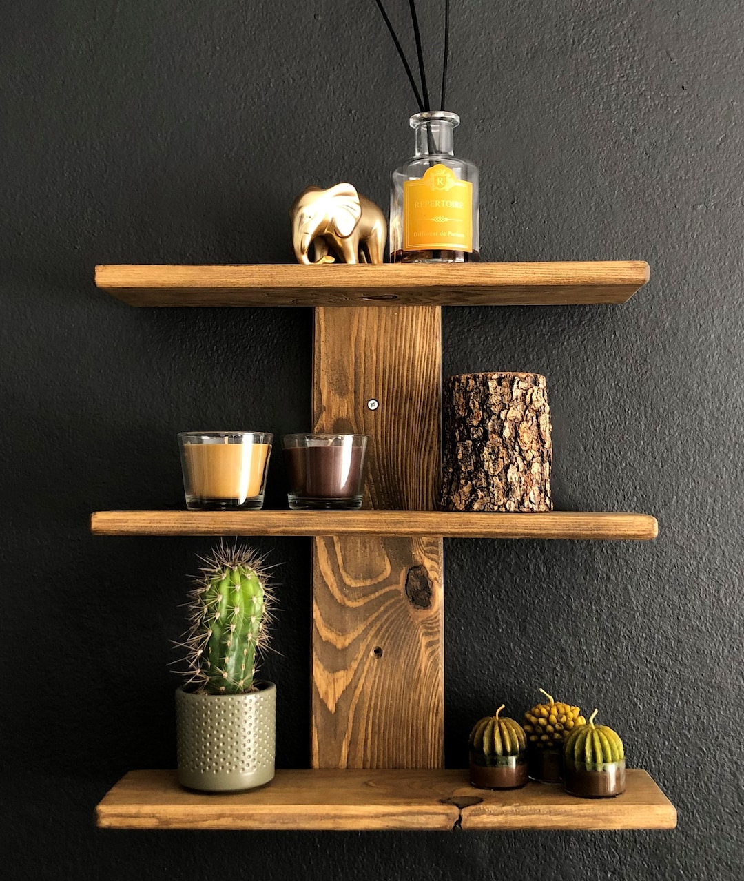 Étagère murale en bois faite main élégante Etsy France — free download