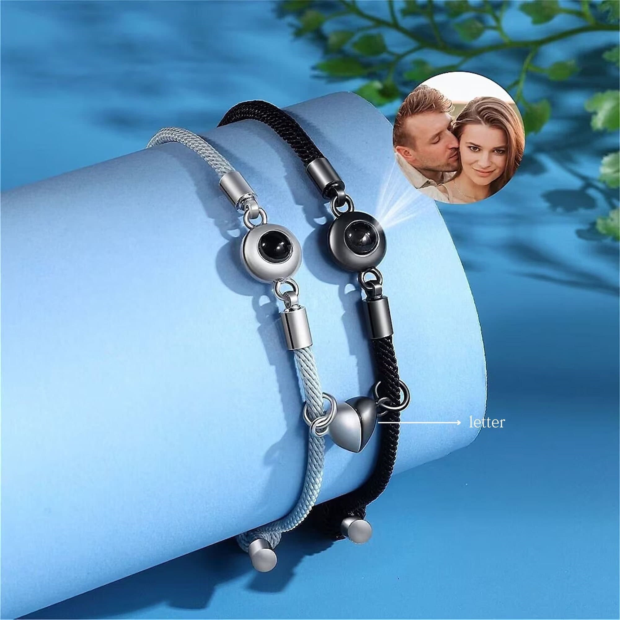Long distance couple best sale bracelets