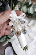 Personalized Wedding Bouquets Memory Charms,Custom Bridal Bouquet Photo Charm,Memorial Gift