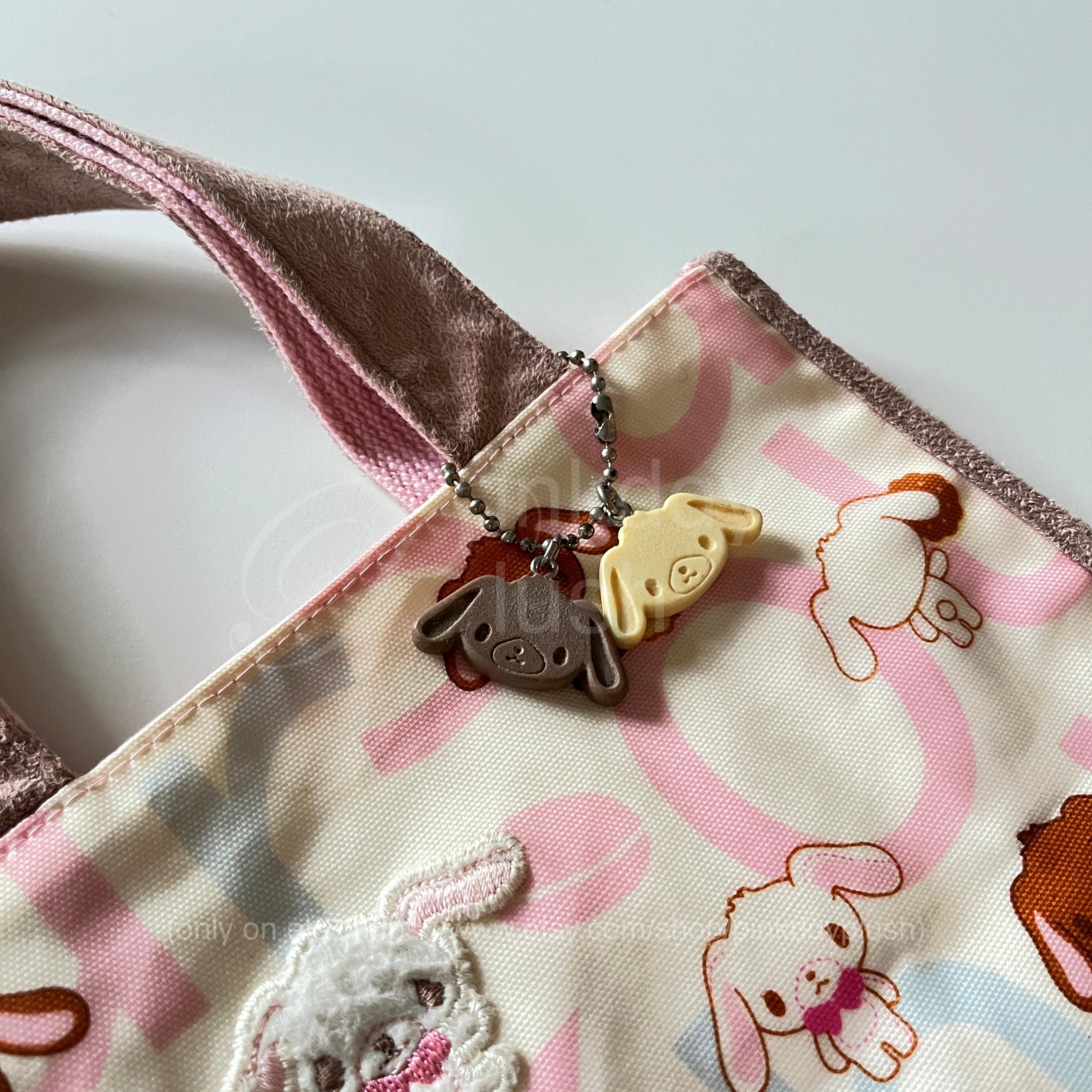 サンリオ シュガーバニーズ ピンクショルダーバッグ（クロ＆シロ うさ