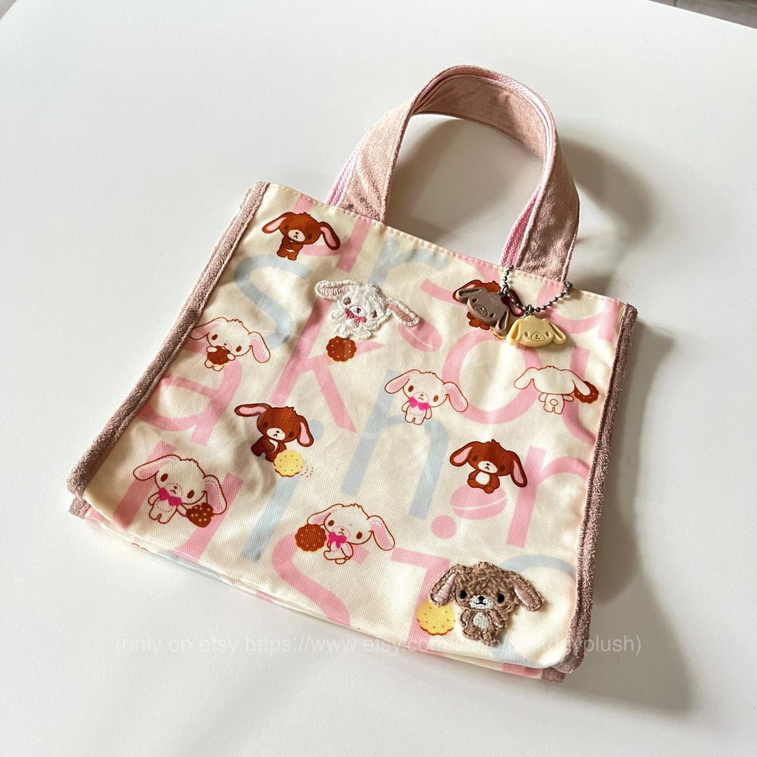 サンリオ シュガーバニーズ ピンクショルダーバッグ（クロ＆シロ うさ