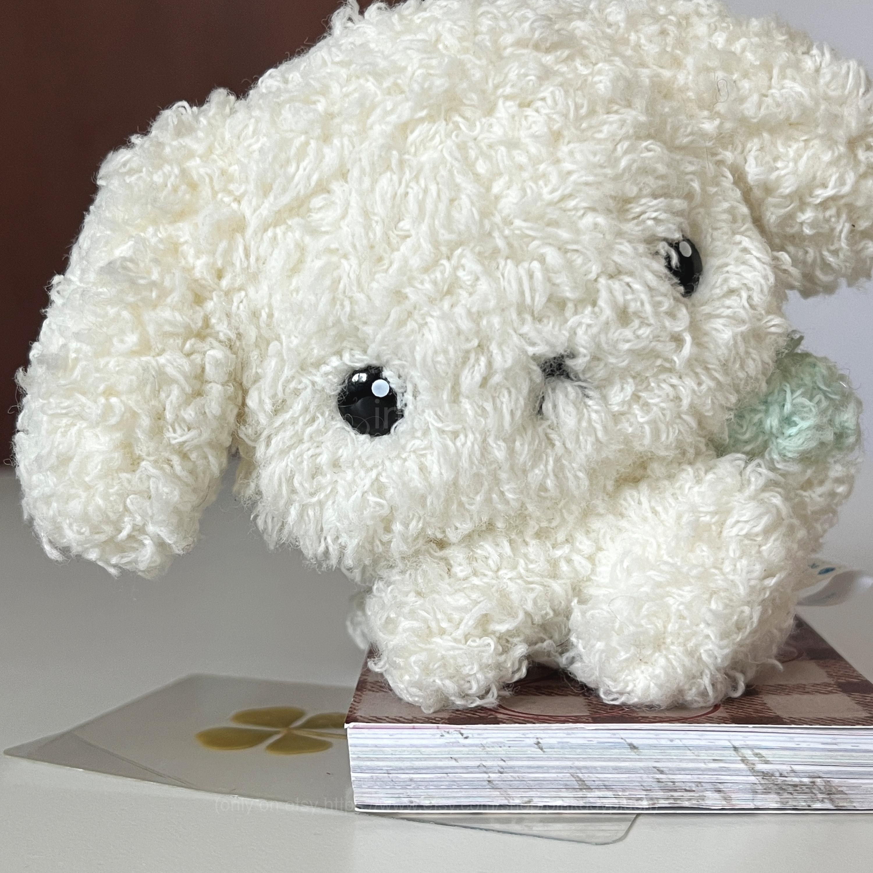 サンエックス ぶるぶるホワイトドッグ ぬいぐるみ – 4インチ