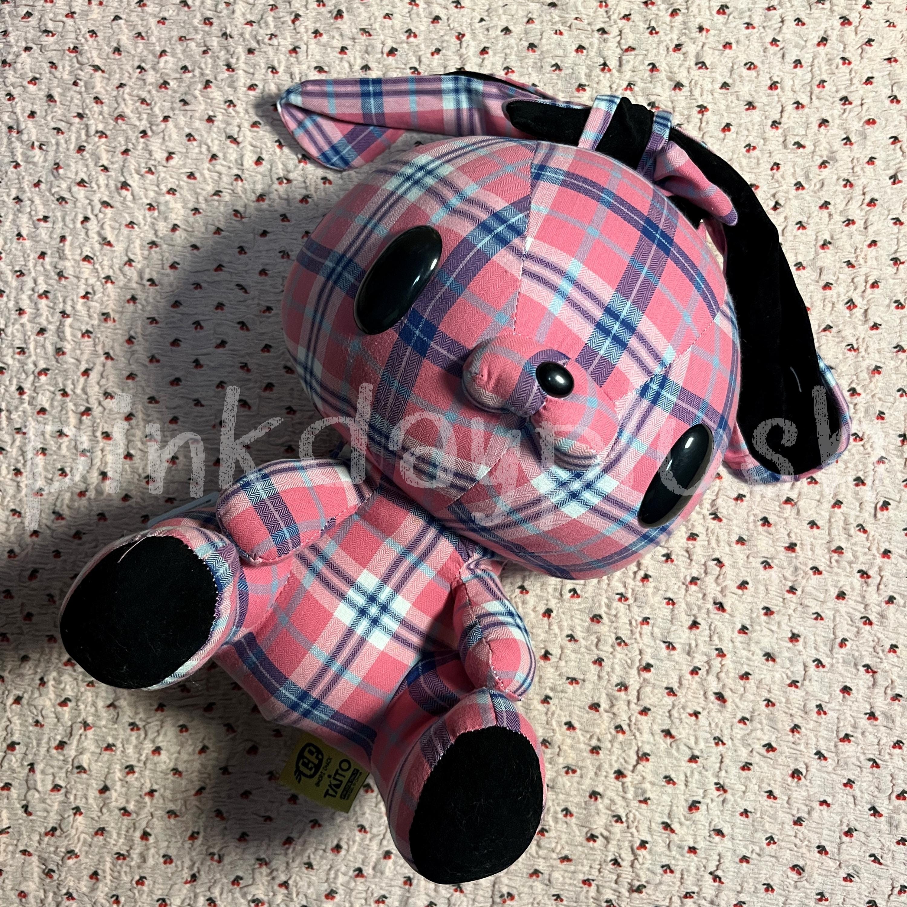 CGP 555 Pink Check Fabric Gloomy Plush All Purpose Rabbit Bunny Chan gp Taito Etsy UK