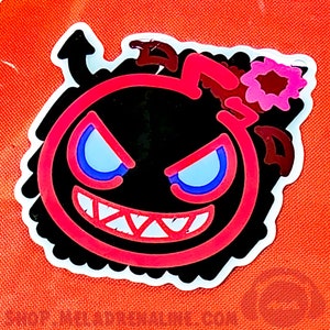 Dark Chao Sticker「3&quot;-1.5&quot; Clear Scribble Series Stickers | Stick on your laptop, drink, friends | Inspired by Sonic Video Game Series」