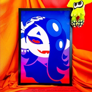 Shiver Poster 「 Modern 13 x 19 Pro Luster Photo Paper Print, colorful Wall Art for Interior Decoration, Inspired by Splatoon Game Series 」