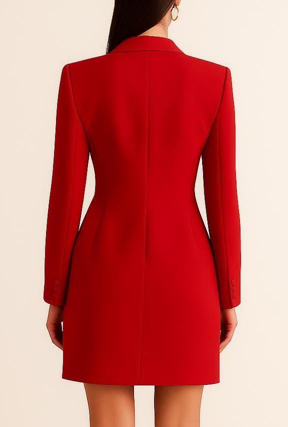 red dress blazer for women Jaime Blazer Dress