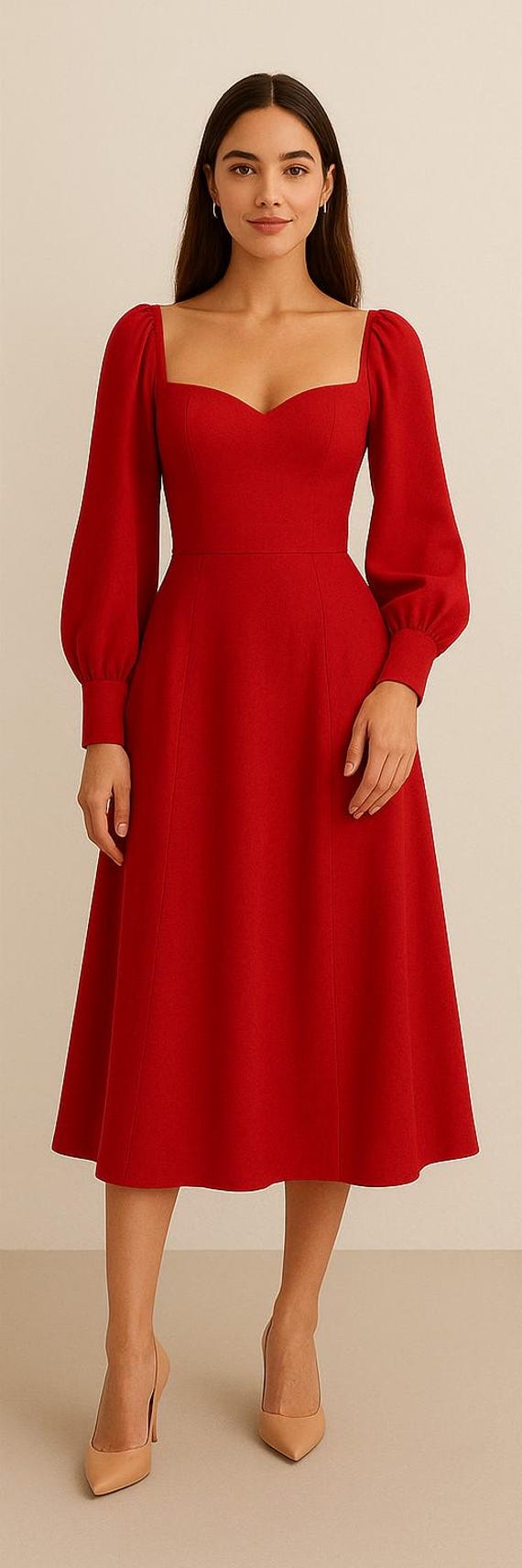 black long dress petite Isla Scuba Crepe Off The Shoulder Ruffle Color:Toffee everyday comfort filter-neckline:Square Plus Womens Lace Knee-Length