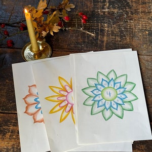 Digitaler Download Waldorf Rechenblume Einmaleins Multiplikation Waldorfeducation homeschooling Rechnen